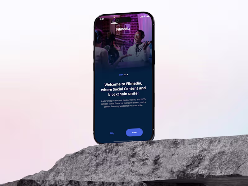 Cover image for Filmedia Rebrand - Web3 Content Platform (Mobile)