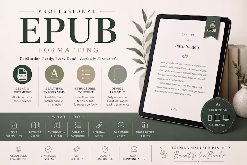 Cover image for KDP Book Formatting