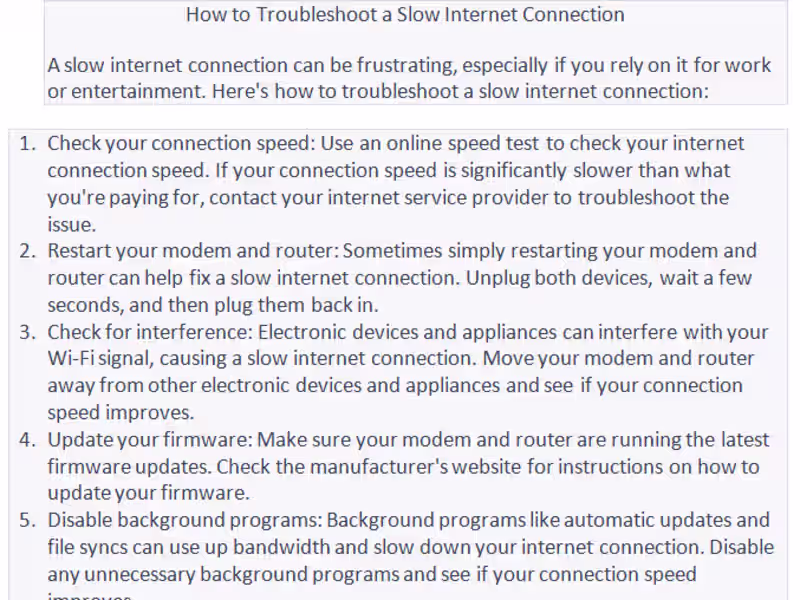 Cover image for How to Troubleshoot a Slow Internet