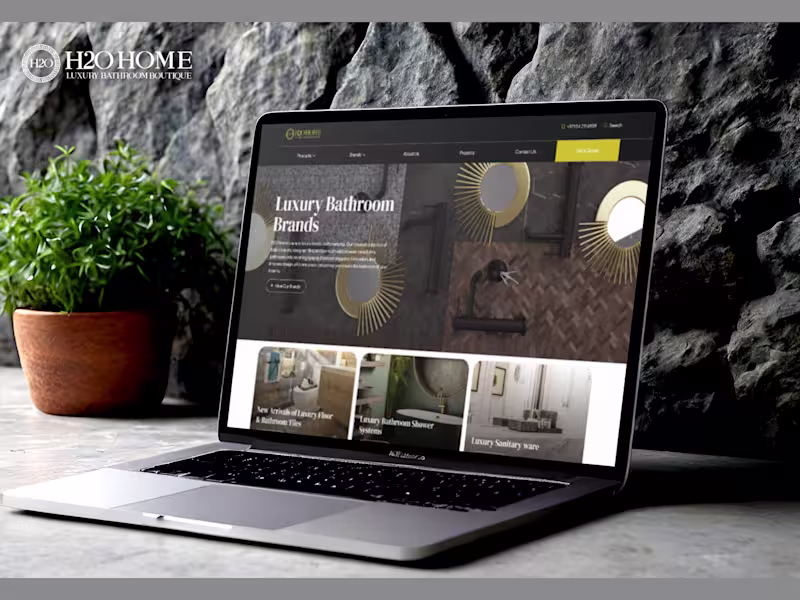 Cover image for H2O Home Luxury E-commerce Website Redesign
