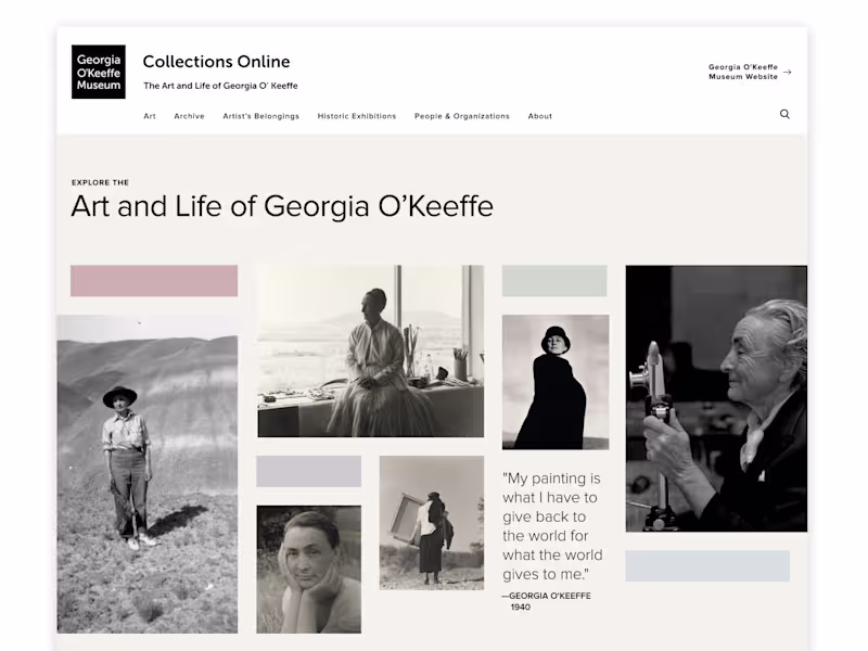 Cover image for Georgia O’Keeffe Museum Collections