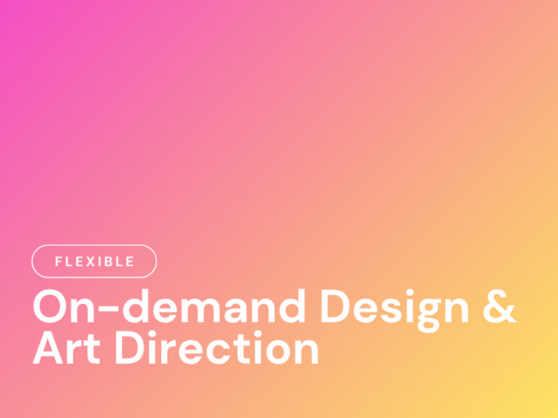Cover image for Flex: Art Direction & Design Support