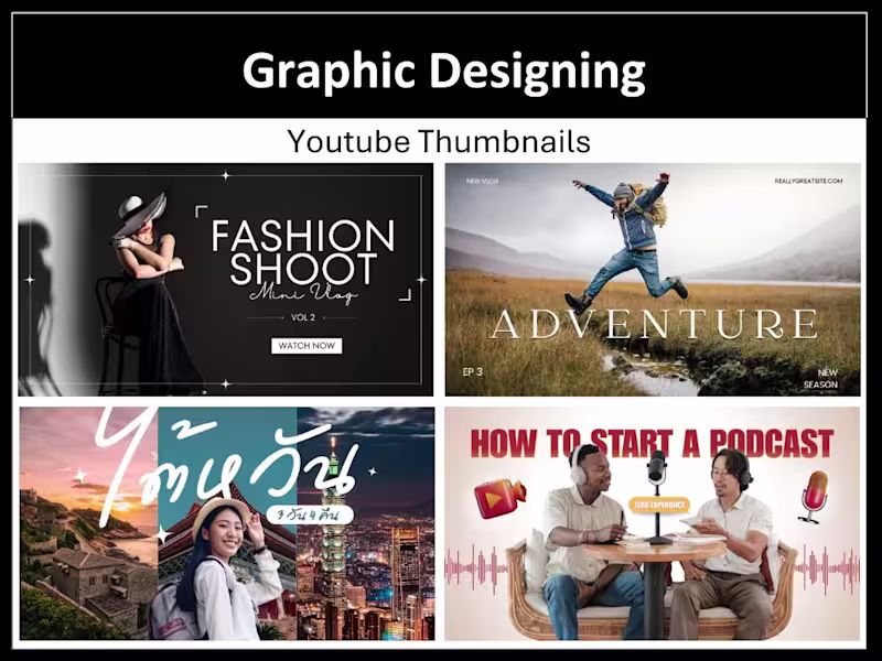 Cover image for We create high-converting YouTube thumbnails