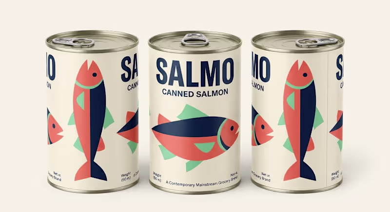 Cover image for Canned Salmon Packaging Design |