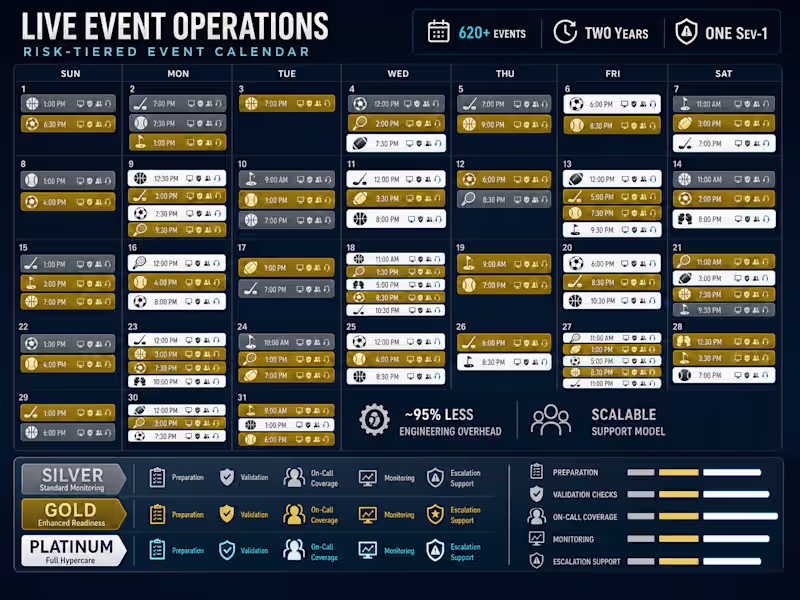 Cover image for Scaling Live Event Operations Across 620+ Broadcasts