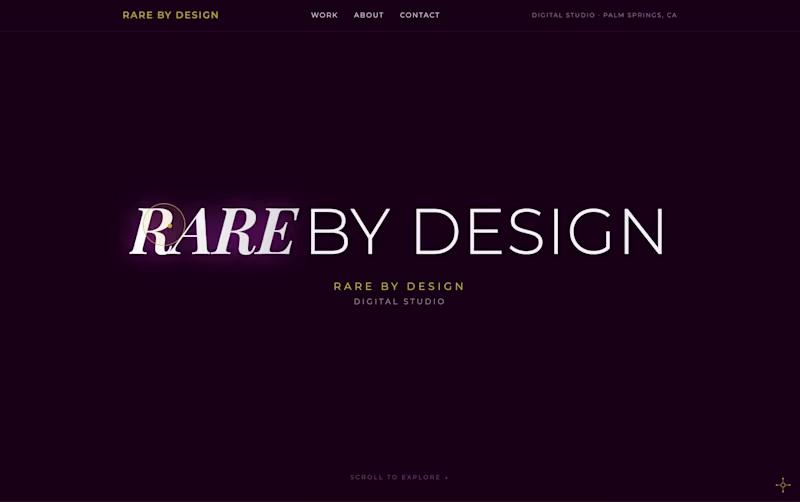 Cover image for Rare by Design — Studio Identity + Site Build