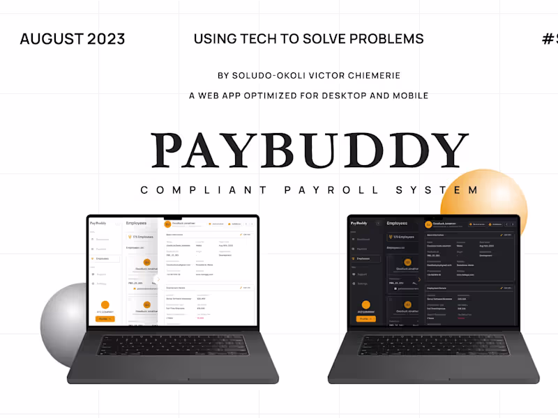 Cover image for PayBuddy - A Compliant Payroll System For HR Managers