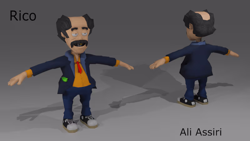 Cover image for Rico “Small-Time” Delgado — Stylised Character Concept