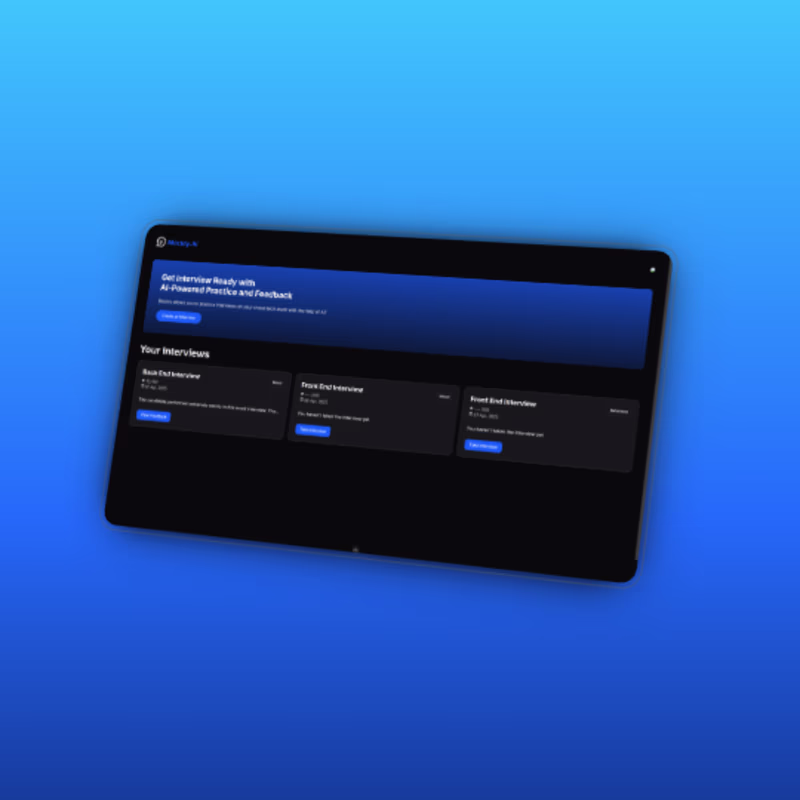 Cover image for Mockly - AI-Powered Interview Preparation App
