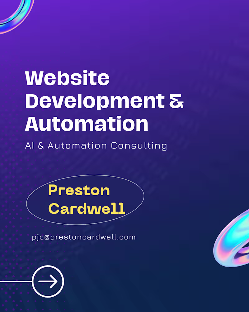 Cover image for Website Development & Automation