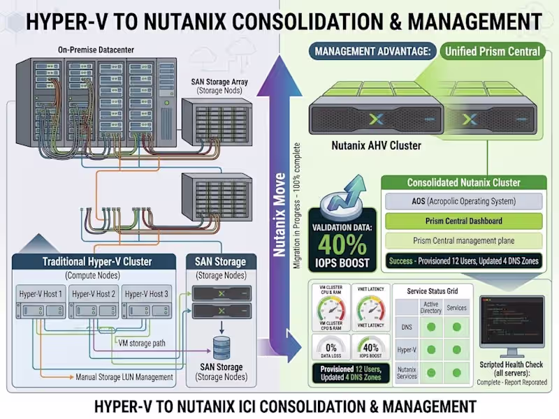 Cover image for HyperV to Hyperconverge Migration using