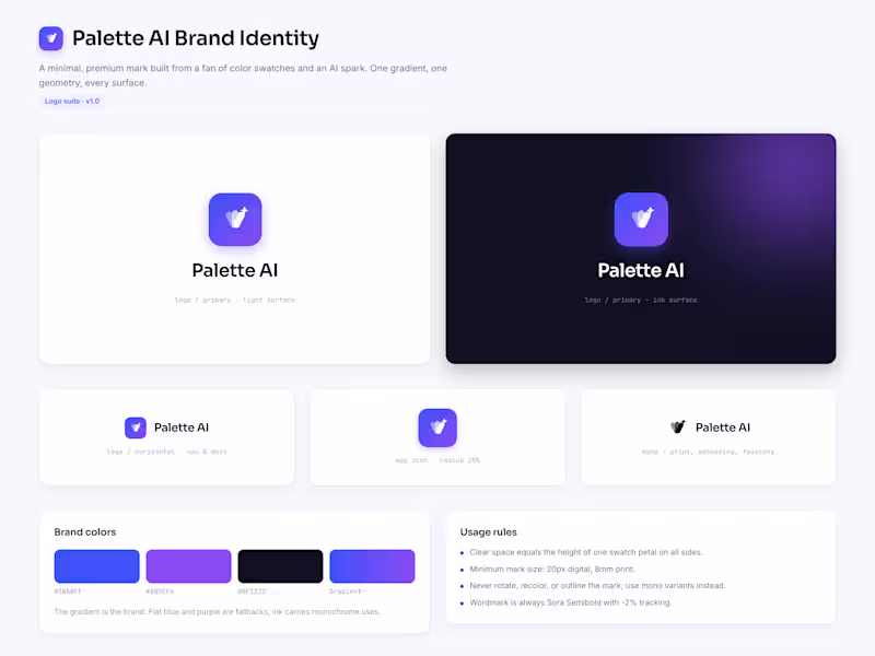 Cover image for Palette AI: AI-Powered Brand Identity Studio