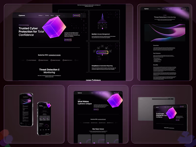 Cover image for Cyber Security Platform UI/UX Design & Web Development