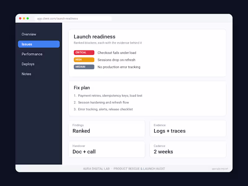 Cover image for Fix a product that is stuck before launch
