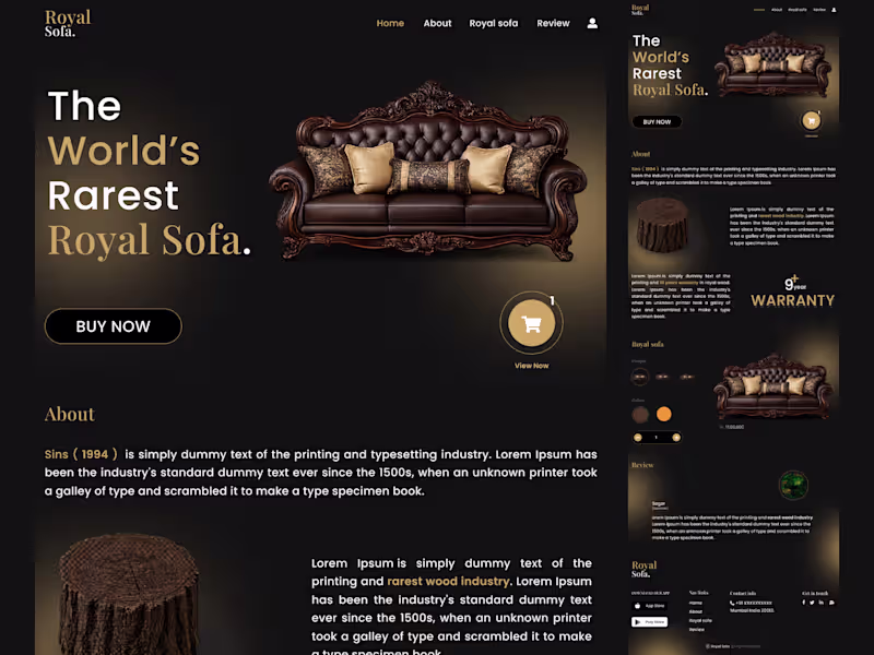 Cover image for Designed a luxury single-page website