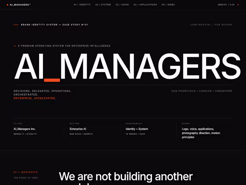 Cover image for AI_MANAGERS is a premium enterprise