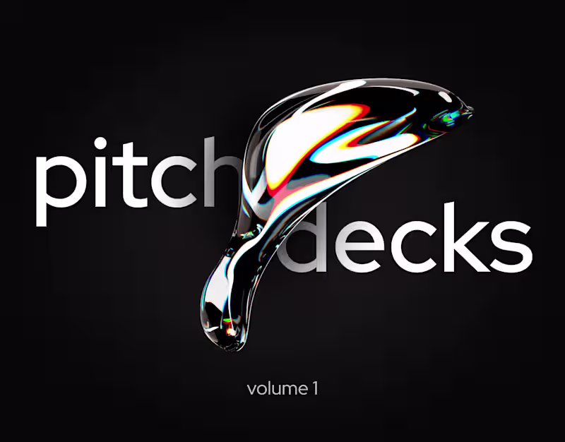 Cover image for Pitch Deck Design Portfolio : Graphic Design | Branding