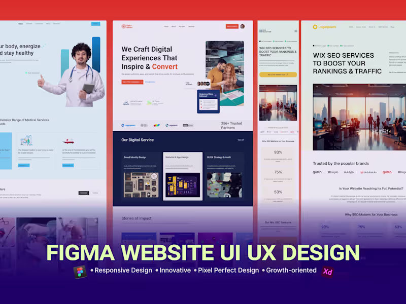 Cover image for Figma UI UX Designer for High Converting Responsive Websites