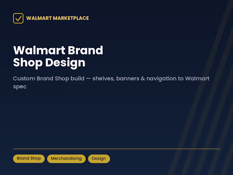Cover image for Walmart Brand Shop Design