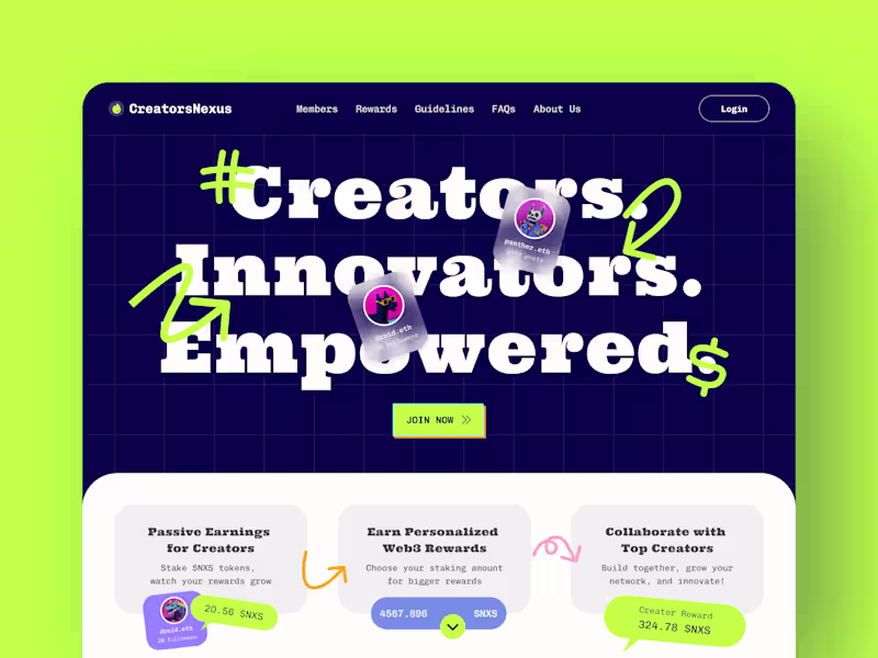 Cover image for Crypto powered creator's platform design