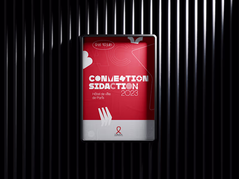 Cover image for Sidaction convention 2023 | Leaflet & poster :: Behance