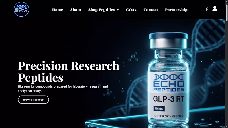 Cover image for I built Echopeptides Supplement Website
