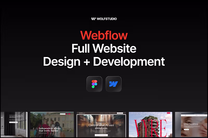 Cover image for Website Design + Webflow Development