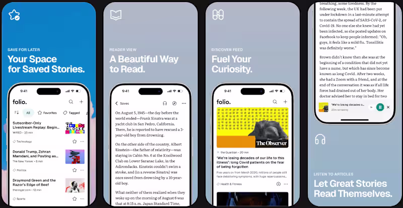 Cover image for Folio is a modern read-later