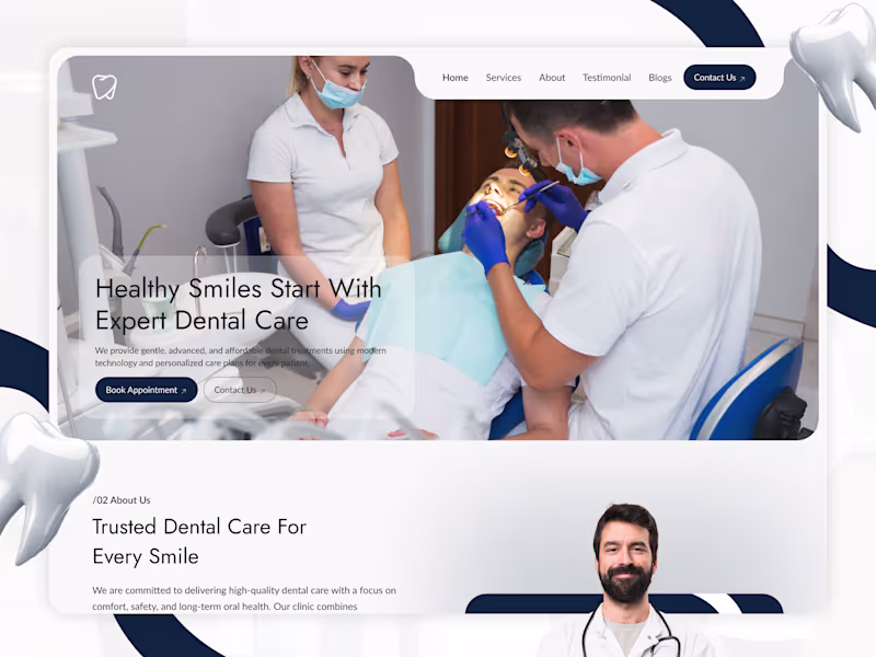 Cover image for 🦷✨ Confident Smiles Start Online –