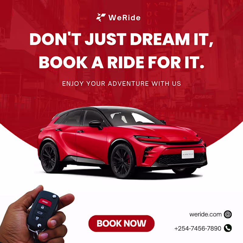 Cover image for Car hire poster Design
