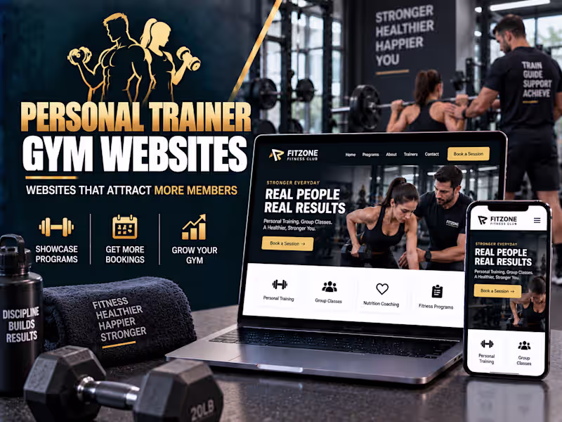 Cover image for 🏋️ Personal Trainer & Gym Website Design | Fitness Website