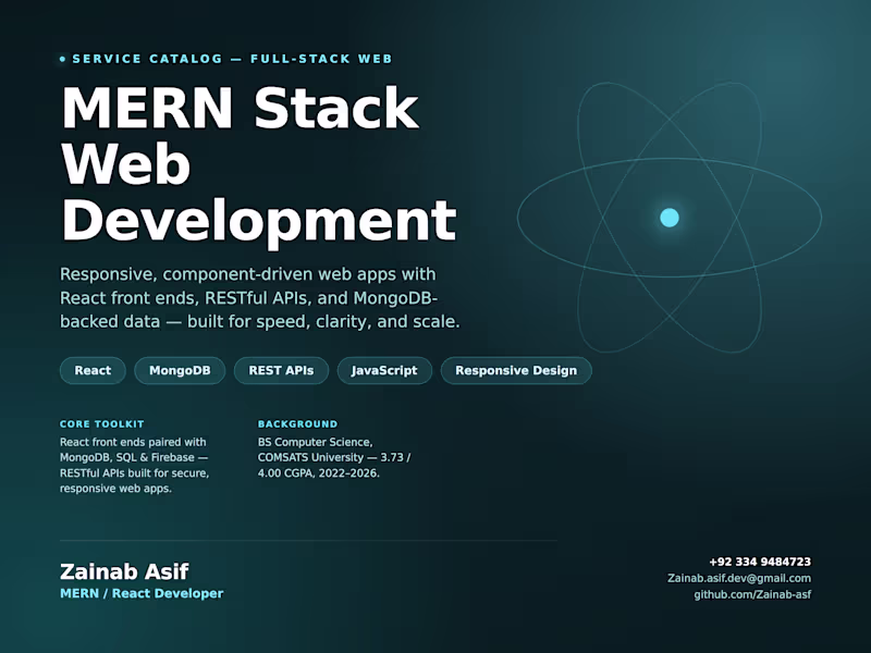 Cover image for MERN Stack Web Development