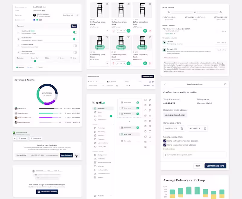 Cover image for Backoffice & Dashboard UX/UI Design for Event Rental B2B Web App