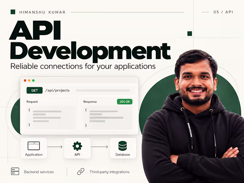Cover image for Backend & API Development (Python FastAPI / Node.js)