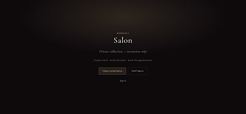 Cover image for Webdesly Salon — Private Shopping