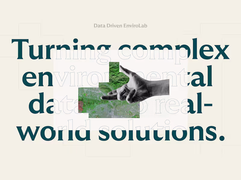 Cover image for Branding & Website for Data Driven EnviroLab