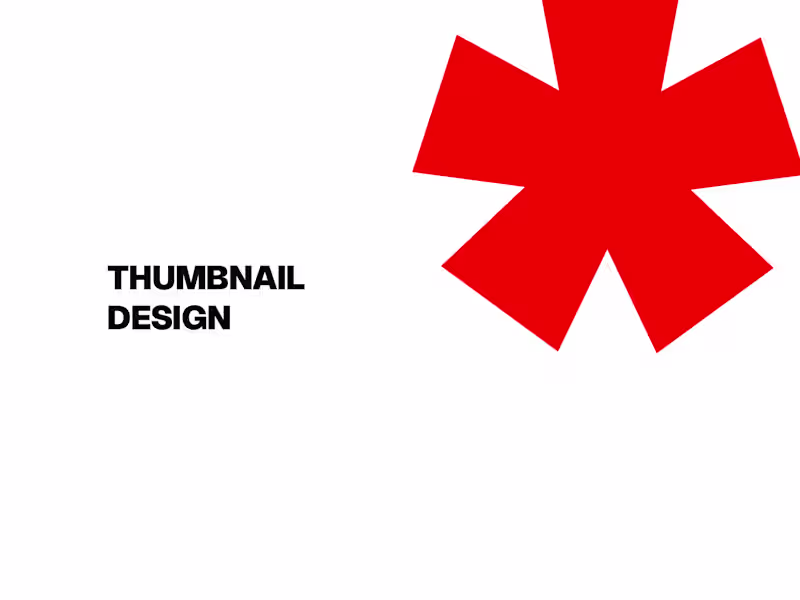 Cover image for Youtube Thumbnail Design