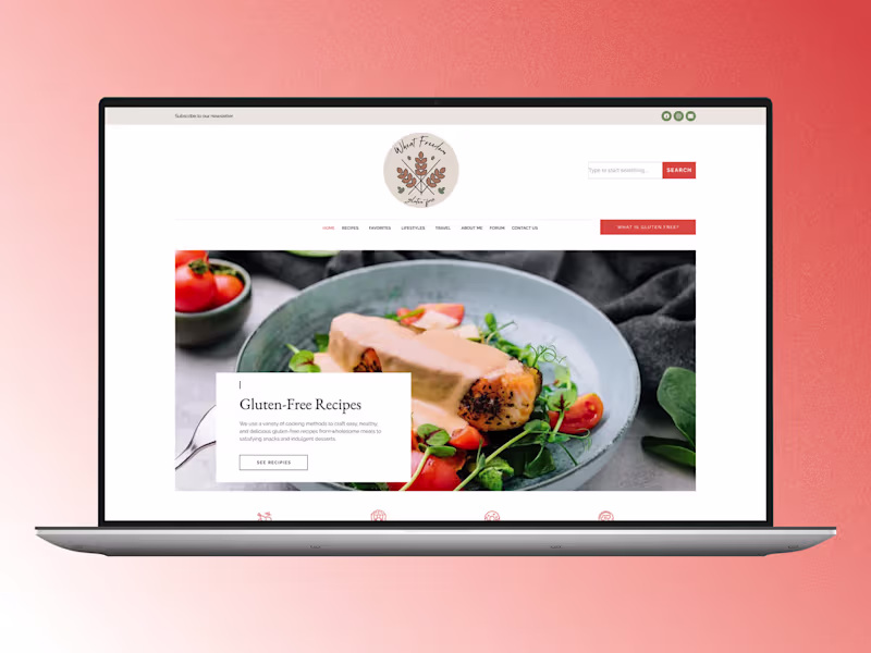 Cover image for Wheat Freedom Recipes Website Redesign