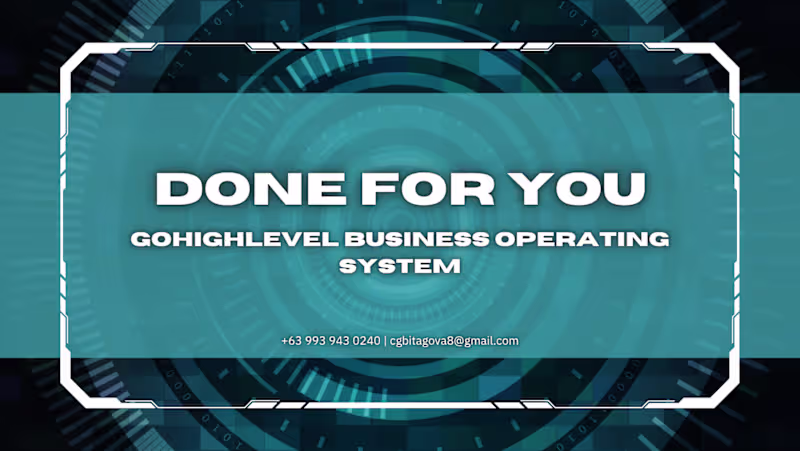Cover image for Done-for-You GoHighLevel Business Operating System