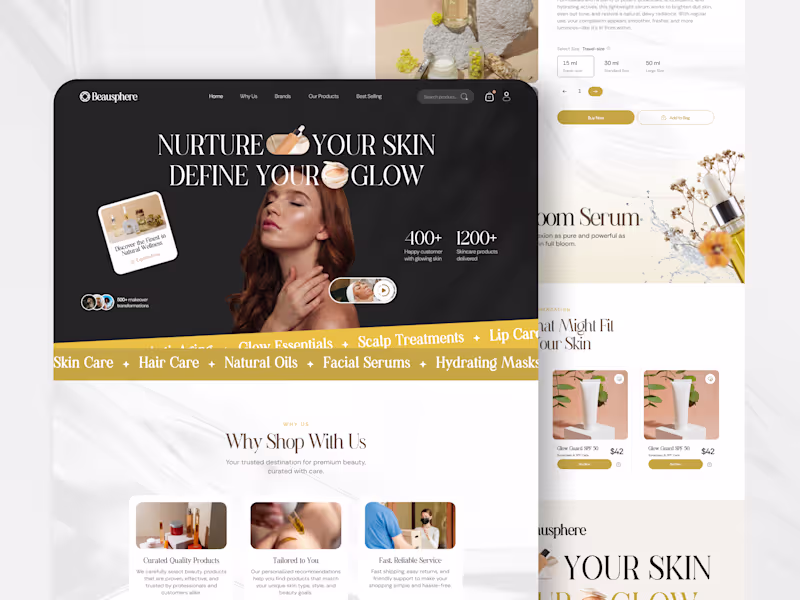 Cover image for Beauty Product Website - Beausphere