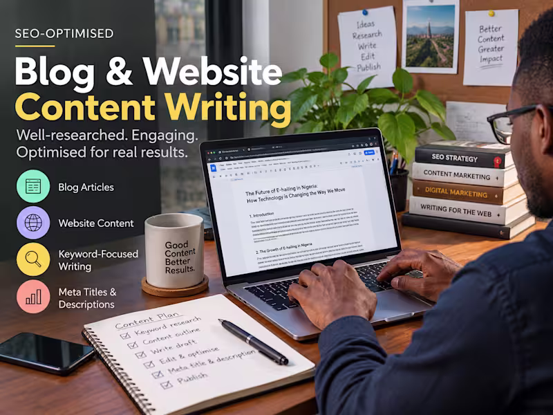Cover image for SEO Blog & Website Content Writing