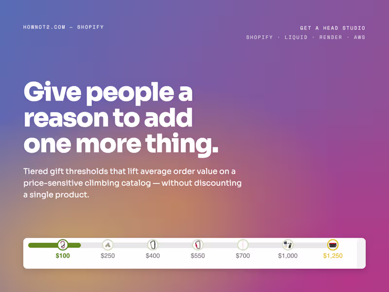 Cover image for HowNOT2: Gift-in-Cart App to Lift Average Order Value
