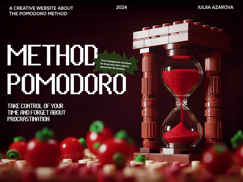 Cover image for Pomodoro Technique Creative Web App Design