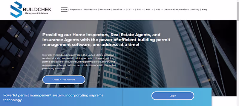 Cover image for BuildChek.com (http://BuildChek.com) is an all-in-one