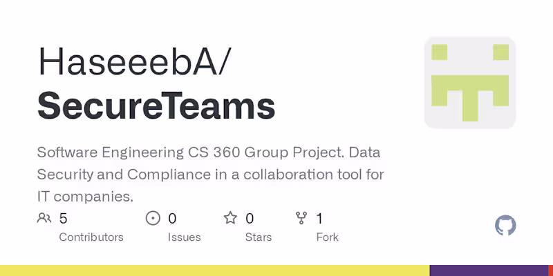 Cover image for HaseeebA/SecureTeams