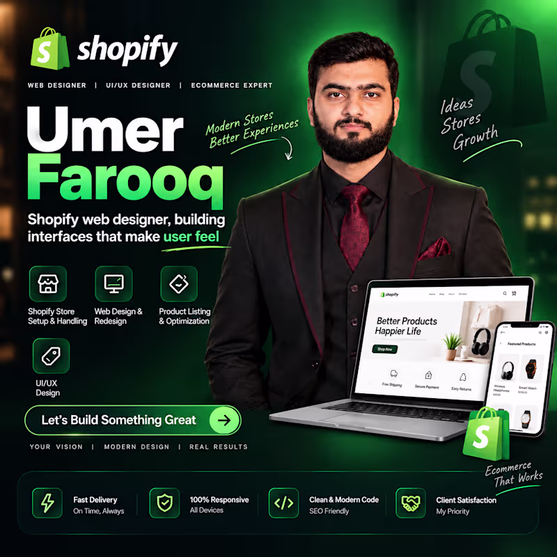 Cover image for Shopify Store Design & Redesign