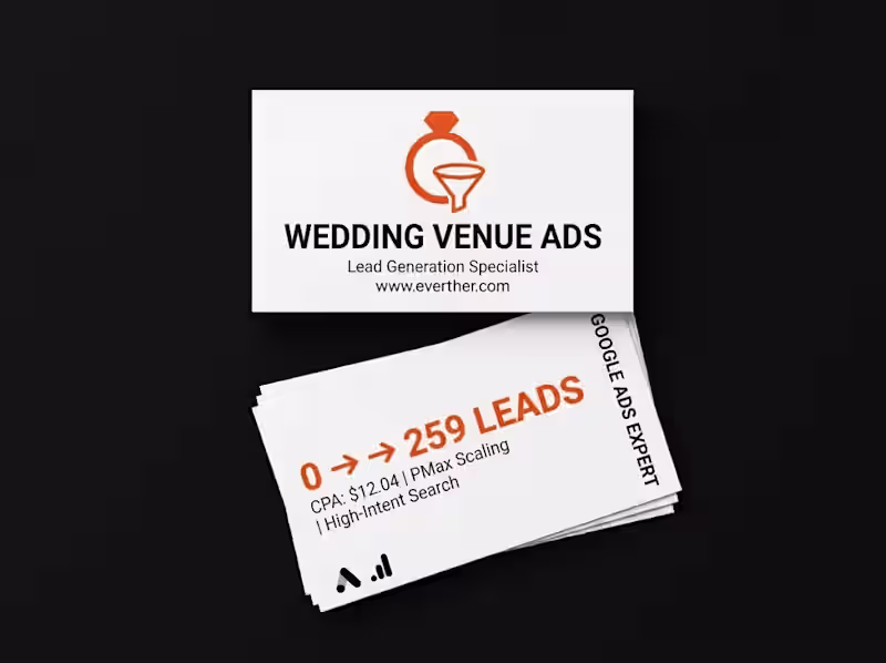 Cover image for Google Ads – Wedding Venue Ads( Australia Lead Boost)