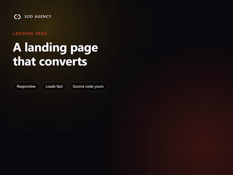 Cover image for Landing page, designed and coded on Next.js