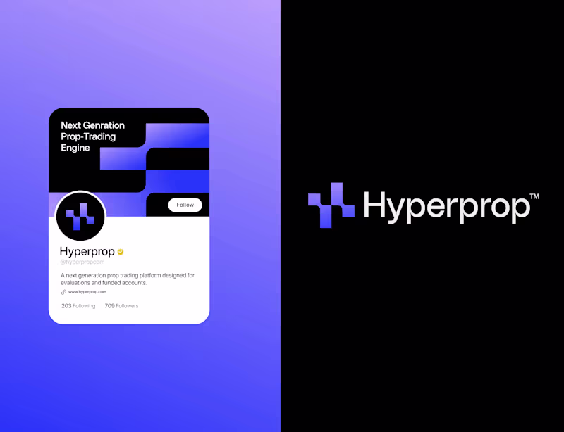 Cover image for Branding for Hyperprop. Powering the