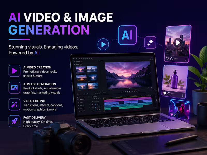 Cover image for AI Video & Image Generation for Social Media & Marketing